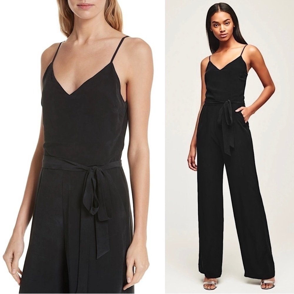 L'AGENCE Black Jumpsuit with Sophisticated Minimalist Design - Size 4 - NWT